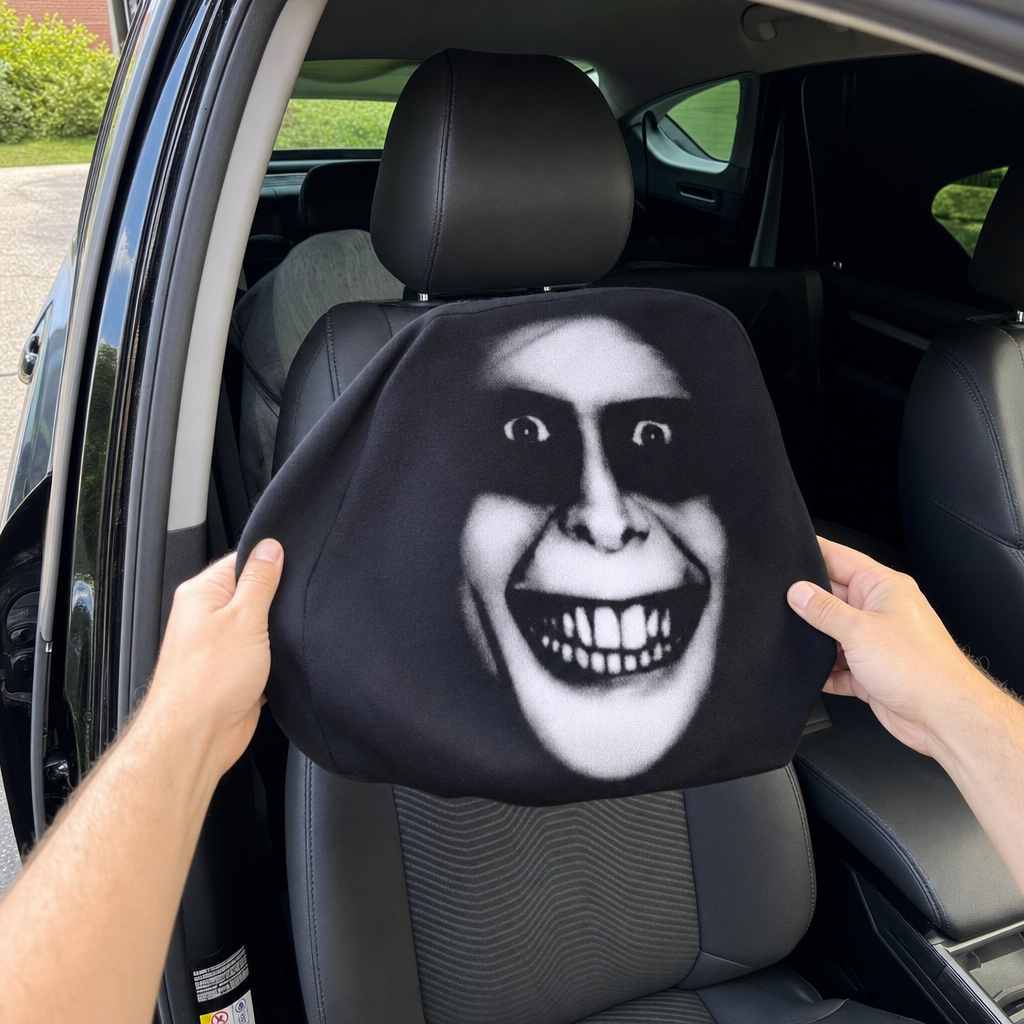 Gary — The Grinning Headrest Cover
