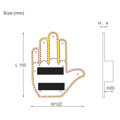 Grin Ride™ - Led Hand Sign